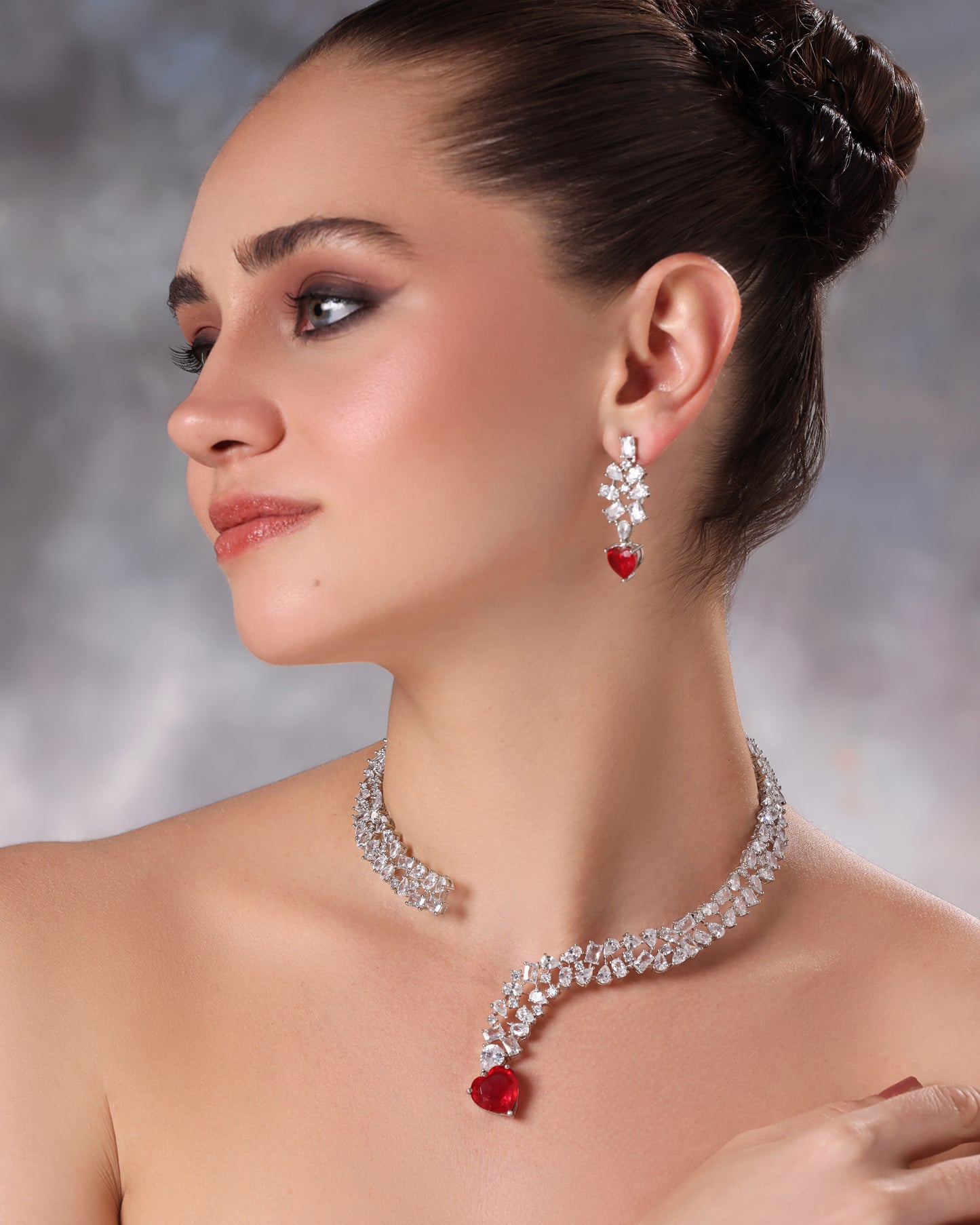 Heart Wrap Around Necklace