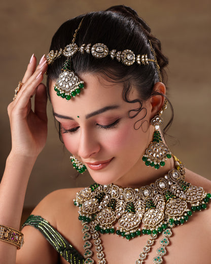 Shriya Green Bridal Set