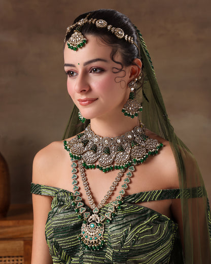 Shriya Green Bridal Set