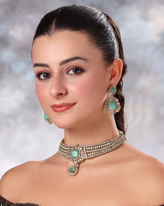 Mint Blush Elegance Necklace Set