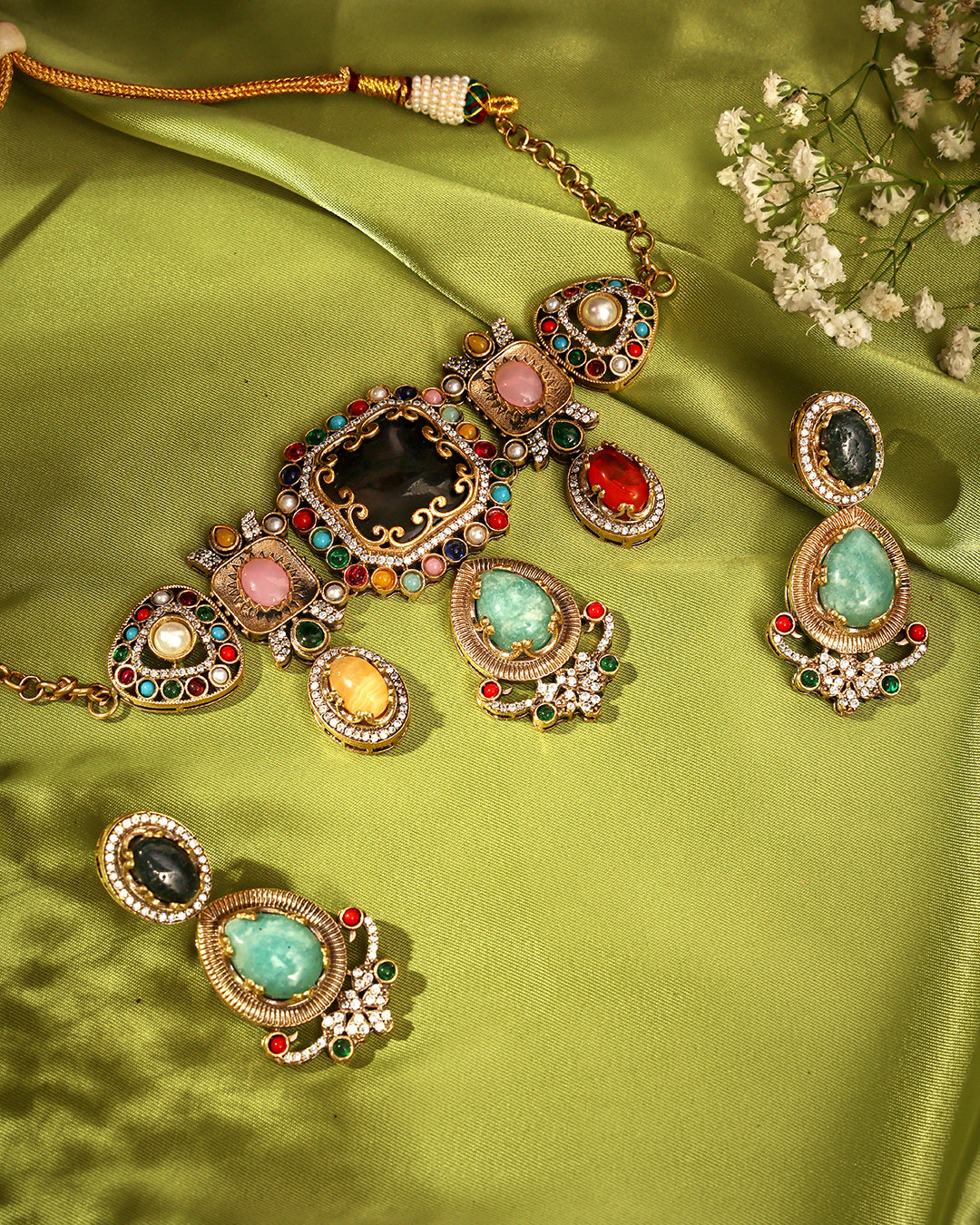 Rangini Multi Stone Choker Set