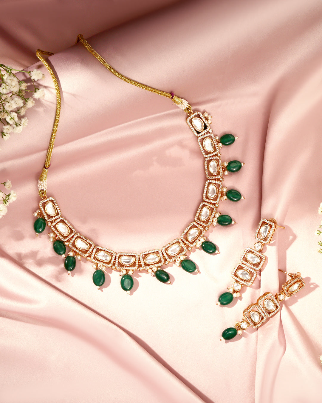Veda Luxe Moissanite Necklace Set