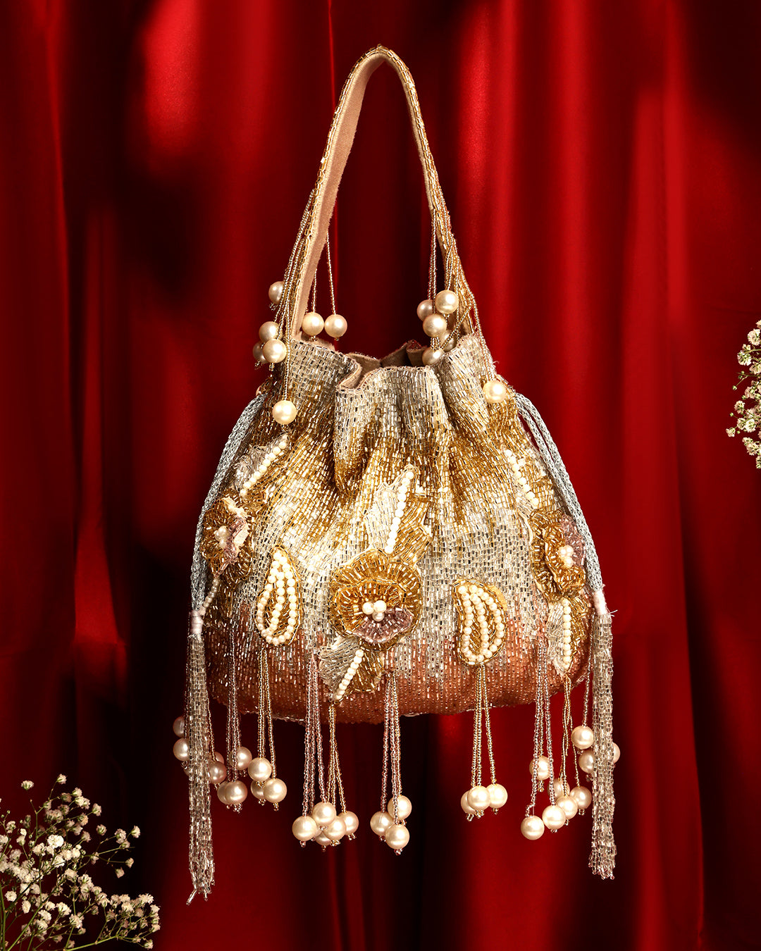 Velvet Bloom Handbag